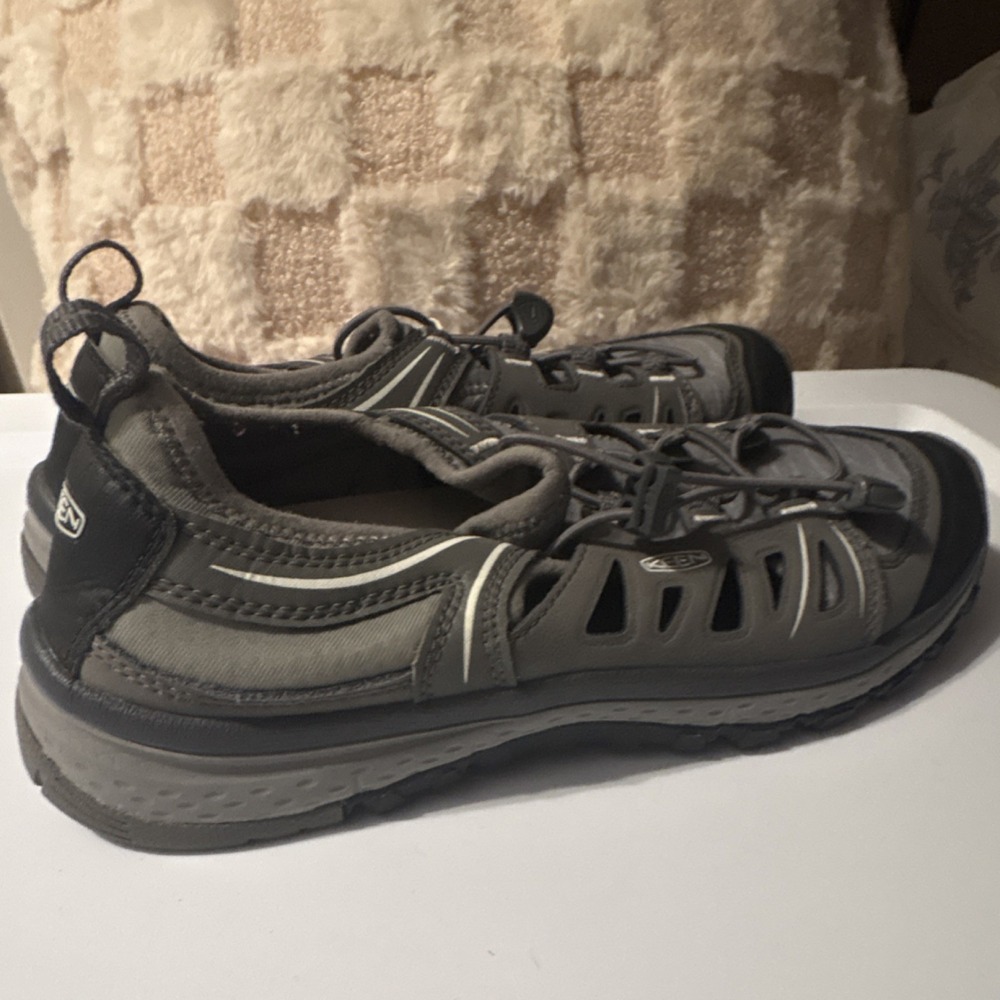 KEEN Terradora Ethos Women's Slip-On Non-Slip Sandals Gray Black US 9 EU 39.5 - Picture 4 of 7